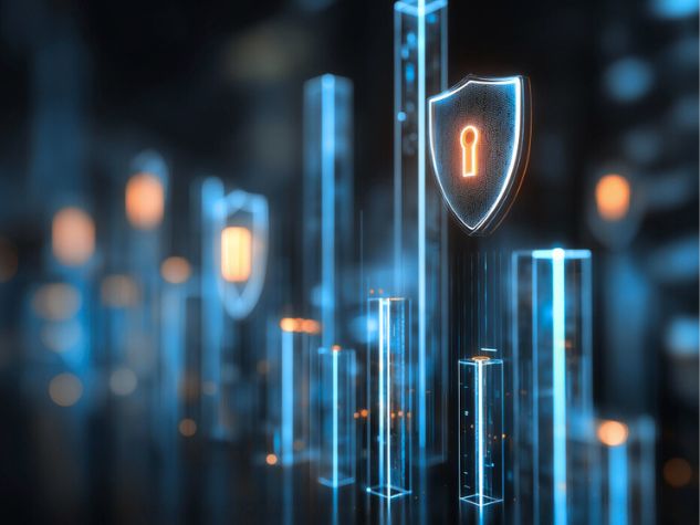 Digitales Schild – Symbol für Sicherheit und Vertrauen