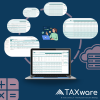 Illustration de la solution web TaxWare pour la planification financière, fiscale et patrimoniale en Suisse